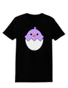 Cute Hatching Chick - Purple Womens Dark T-Shirt by TooLoud-Womens T-Shirt-TooLoud-Black-X-Small-Davson Sales