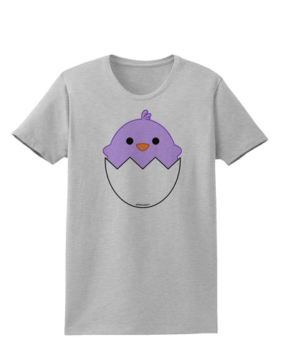 Cute Hatching Chick - Purple Womens T-Shirt by TooLoud-Womens T-Shirt-TooLoud-AshGray-X-Small-Davson Sales