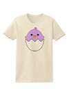 Cute Hatching Chick - Purple Womens T-Shirt by TooLoud-Womens T-Shirt-TooLoud-Natural-X-Small-Davson Sales