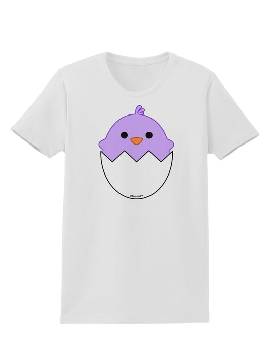 Cute Hatching Chick - Purple Womens T-Shirt by TooLoud-Womens T-Shirt-TooLoud-White-X-Small-Davson Sales