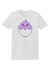 Cute Hatching Chick - Purple Womens T-Shirt by TooLoud-Womens T-Shirt-TooLoud-White-X-Small-Davson Sales