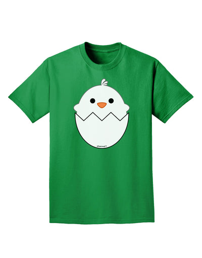 Cute Hatching Chick - White Adult Dark T-Shirt by TooLoud-Mens T-Shirt-TooLoud-Kelly-Green-Small-Davson Sales