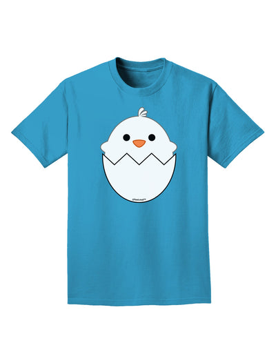 Cute Hatching Chick - White Adult Dark T-Shirt by TooLoud-Mens T-Shirt-TooLoud-Turquoise-Small-Davson Sales