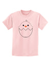 Cute Hatching Chick - White Childrens T-Shirt by TooLoud-Childrens T-Shirt-TooLoud-PalePink-X-Small-Davson Sales