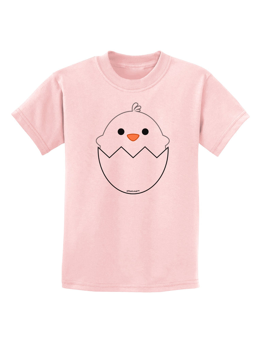 Cute Hatching Chick - White Childrens T-Shirt by TooLoud-Childrens T-Shirt-TooLoud-White-X-Small-Davson Sales