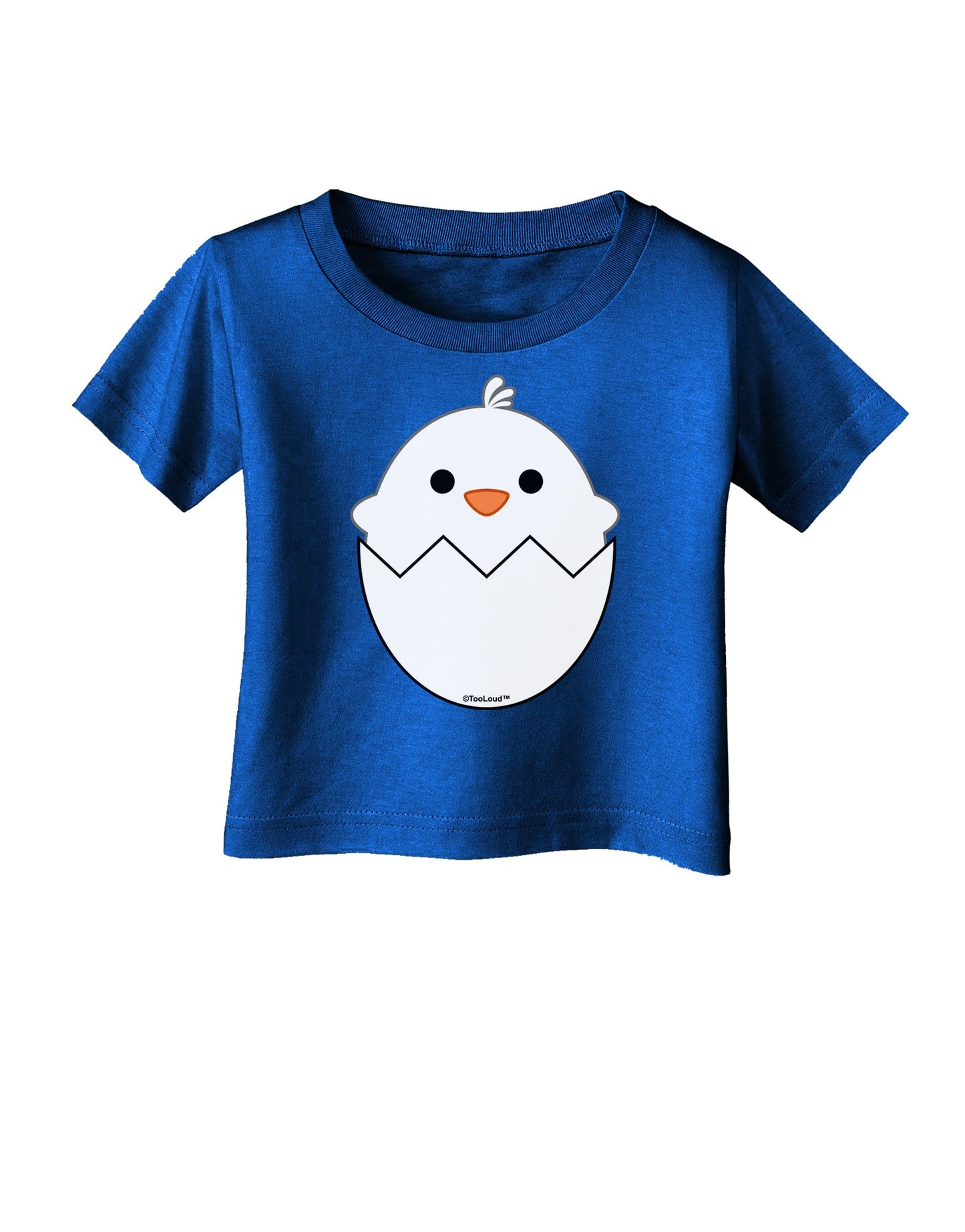 Cute Hatching Chick - White Infant T-Shirt Dark by TooLoud-Infant T-Shirt-TooLoud-Royal-Blue-06-Months-Davson Sales