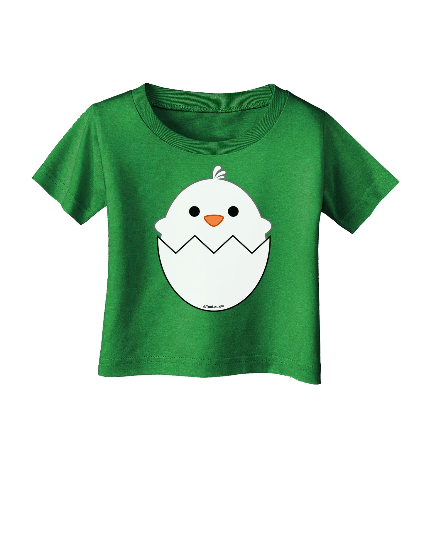 Cute Hatching Chick - White Infant T-Shirt Dark by TooLoud-Infant T-Shirt-TooLoud-Clover-Green-06-Months-Davson Sales