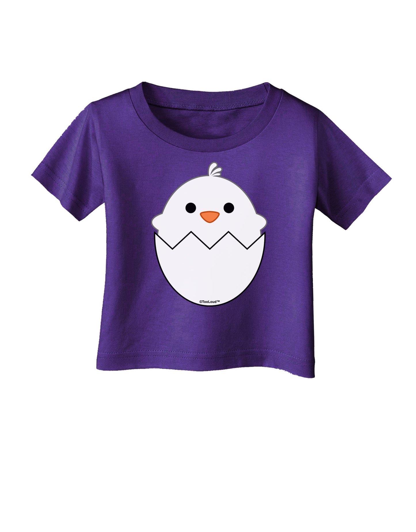 Cute Hatching Chick - White Infant T-Shirt Dark by TooLoud-Infant T-Shirt-TooLoud-Purple-06-Months-Davson Sales