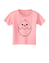 Cute Hatching Chick - White Toddler T-Shirt by TooLoud-Toddler T-Shirt-TooLoud-Candy-Pink-2T-Davson Sales