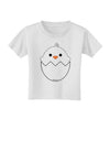 Cute Hatching Chick - White Toddler T-Shirt by TooLoud-Toddler T-Shirt-TooLoud-White-2T-Davson Sales