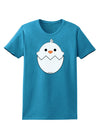 Cute Hatching Chick - White Womens Dark T-Shirt by TooLoud-Womens T-Shirt-TooLoud-Turquoise-X-Small-Davson Sales