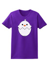 Cute Hatching Chick - White Womens Dark T-Shirt by TooLoud-Womens T-Shirt-TooLoud-Purple-X-Small-Davson Sales