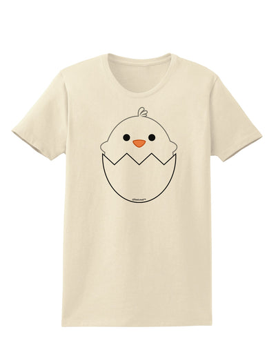 Cute Hatching Chick - White Womens T-Shirt by TooLoud-Womens T-Shirt-TooLoud-Natural-X-Small-Davson Sales