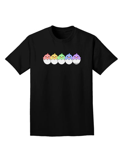 Cute Hatching Chicks Group #2 Adult Dark T-Shirt by TooLoud-Mens T-Shirt-TooLoud-Black-Small-Davson Sales