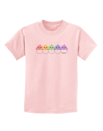 Cute Hatching Chicks Group #2 Childrens T-Shirt by TooLoud-Childrens T-Shirt-TooLoud-PalePink-X-Small-Davson Sales
