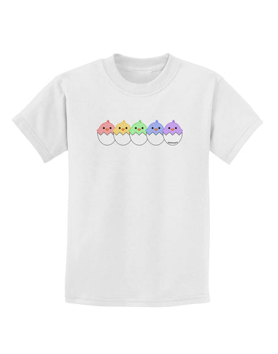 Cute Hatching Chicks Group #2 Childrens T-Shirt by TooLoud-Childrens T-Shirt-TooLoud-White-X-Small-Davson Sales