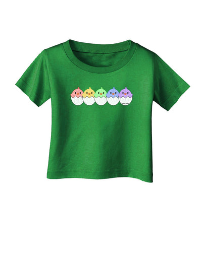 Cute Hatching Chicks Group #2 Infant T-Shirt Dark by TooLoud-Infant T-Shirt-TooLoud-Clover-Green-06-Months-Davson Sales