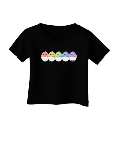 Cute Hatching Chicks Group #2 Infant T-Shirt Dark by TooLoud-Infant T-Shirt-TooLoud-Black-06-Months-Davson Sales