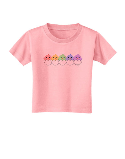 Cute Hatching Chicks Group #2 Toddler T-Shirt by TooLoud-Toddler T-Shirt-TooLoud-Candy-Pink-2T-Davson Sales