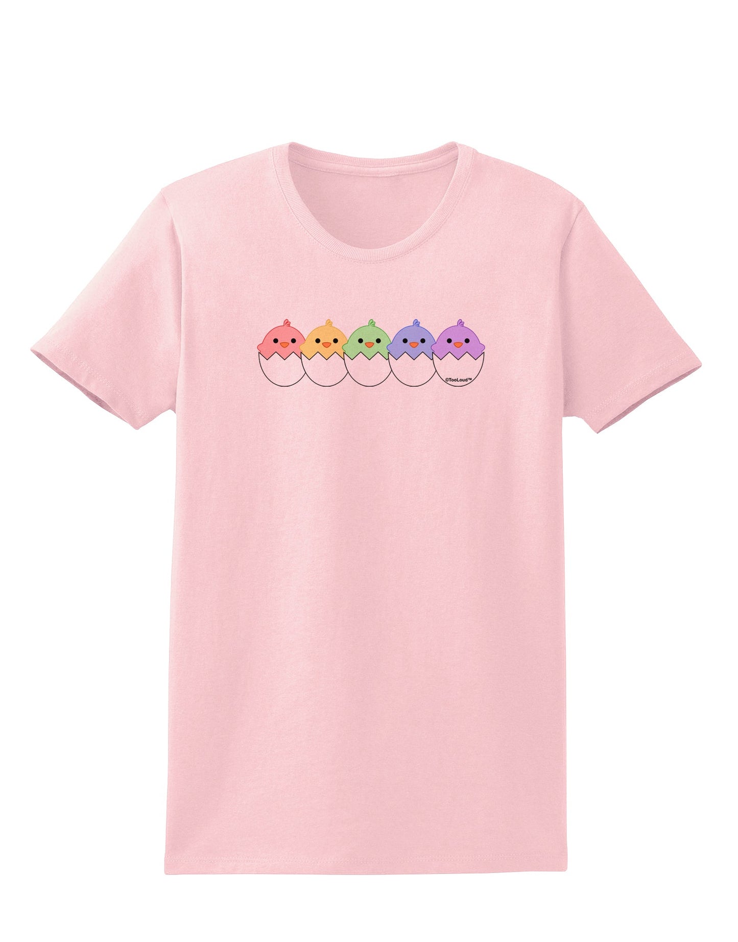 Cute Hatching Chicks Group #2 Womens T-Shirt by TooLoud-Womens T-Shirt-TooLoud-PalePink-X-Small-Davson Sales
