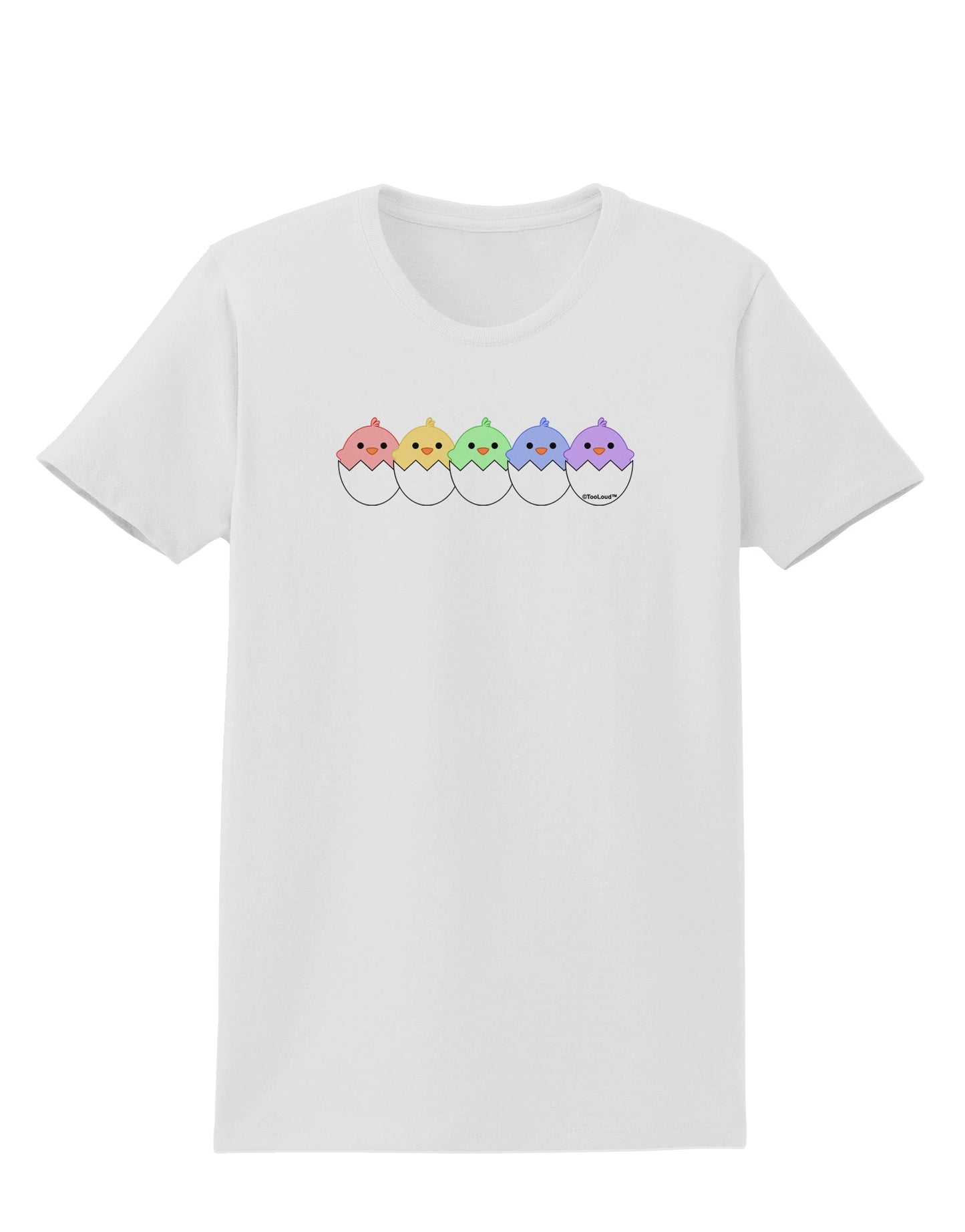 Cute Hatching Chicks Group #2 Womens T-Shirt by TooLoud-Womens T-Shirt-TooLoud-White-X-Small-Davson Sales