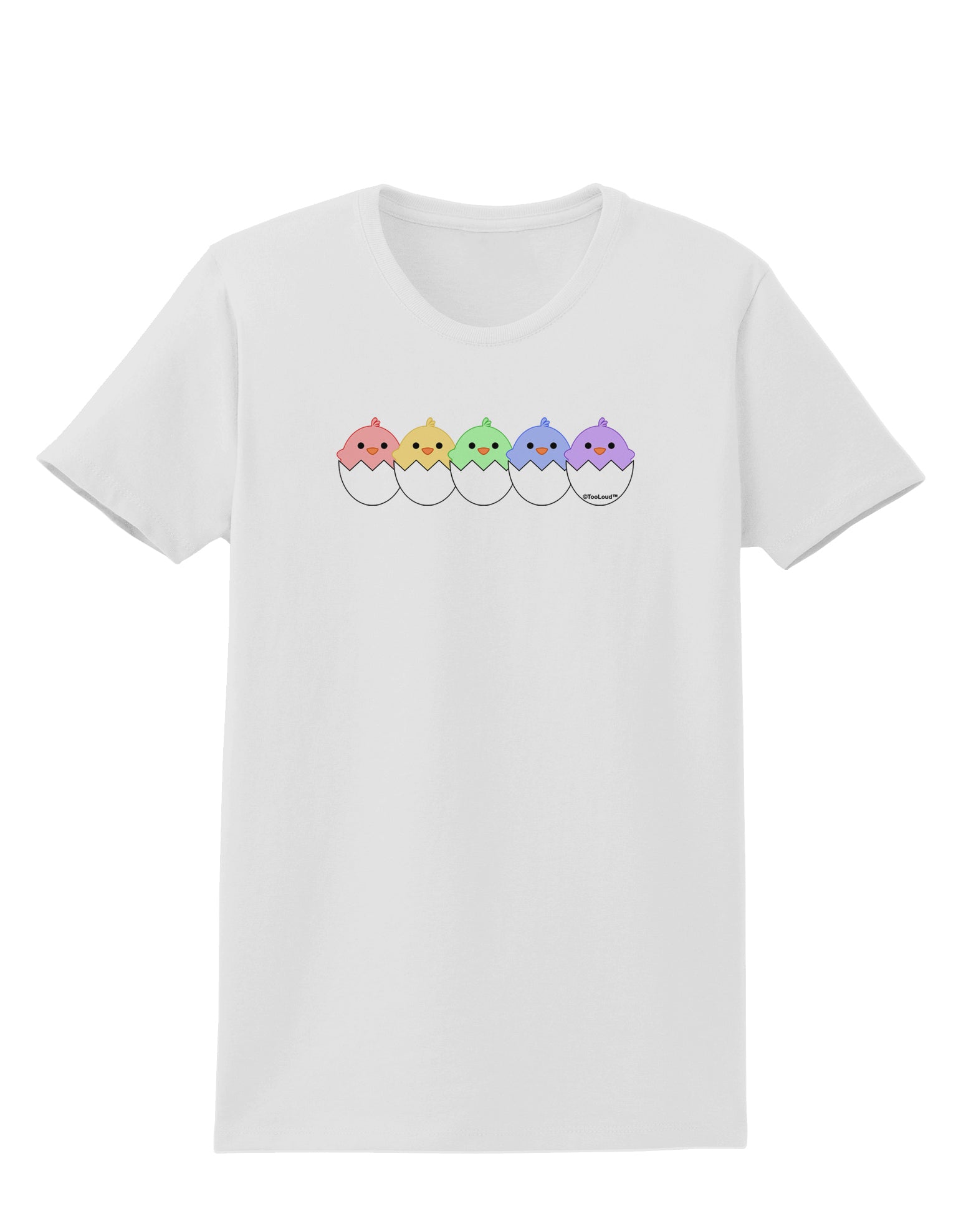 Cute Hatching Chicks Group #2 Womens T-Shirt by TooLoud-Womens T-Shirt-TooLoud-White-X-Small-Davson Sales
