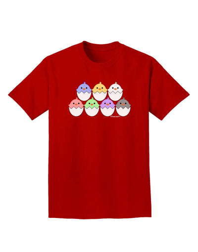 Cute Hatching Chicks Group Adult Dark T-Shirt by TooLoud-Mens T-Shirt-TooLoud-Red-Small-Davson Sales