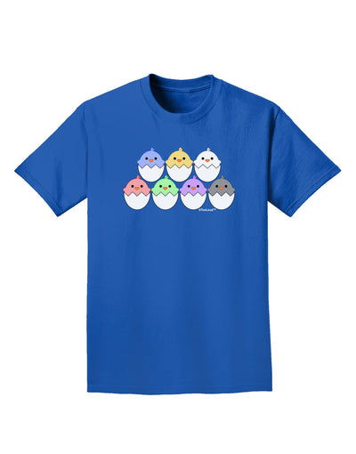 Cute Hatching Chicks Group Adult Dark T-Shirt by TooLoud-Mens T-Shirt-TooLoud-Royal-Blue-Small-Davson Sales