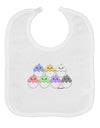 Cute Hatching Chicks Group Baby Bib by TooLoud