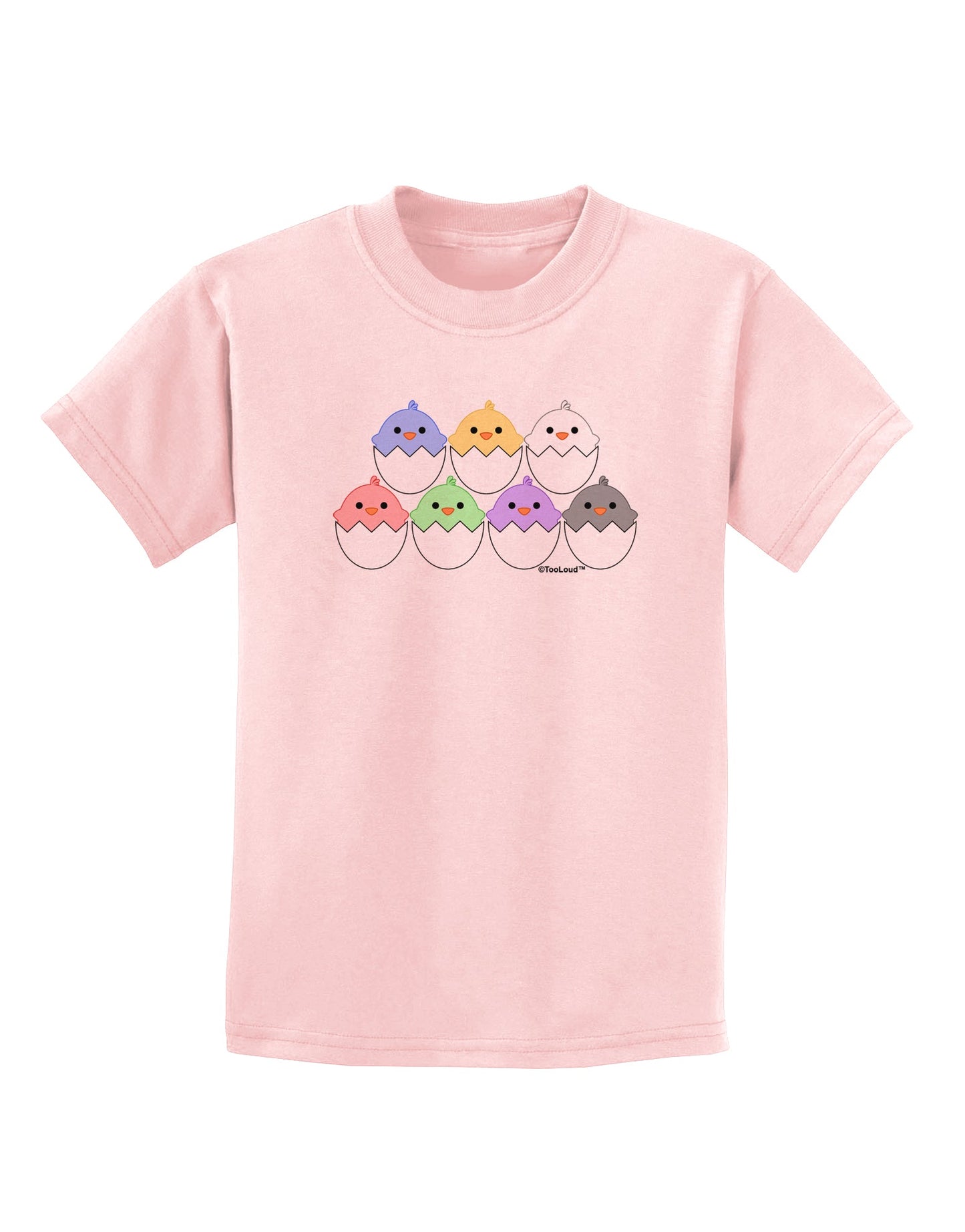 Cute Hatching Chicks Group Childrens T-Shirt by TooLoud-Childrens T-Shirt-TooLoud-PalePink-X-Small-Davson Sales