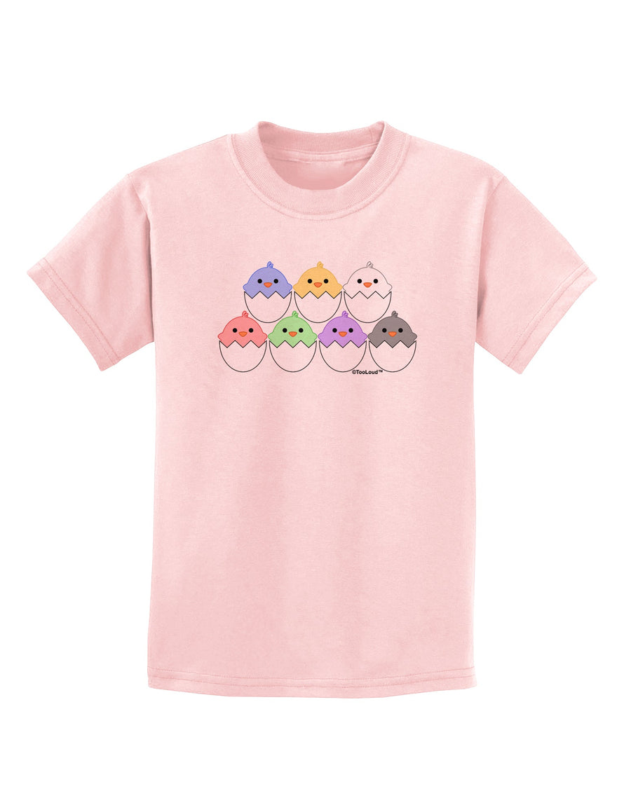 Cute Hatching Chicks Group Childrens T-Shirt by TooLoud-Childrens T-Shirt-TooLoud-White-X-Small-Davson Sales