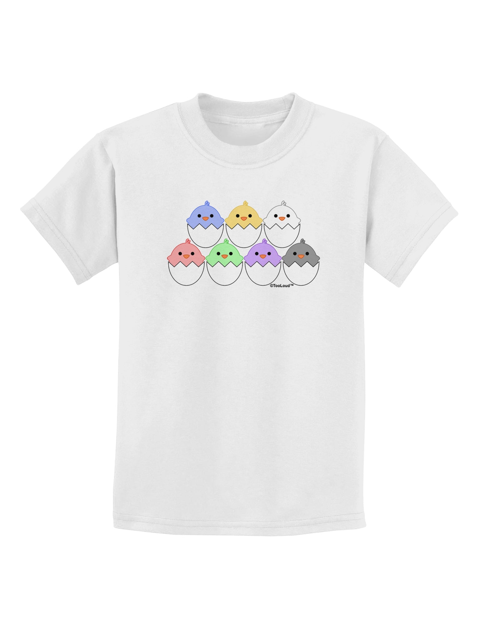 Cute Hatching Chicks Group Childrens T-Shirt by TooLoud-Childrens T-Shirt-TooLoud-White-X-Small-Davson Sales