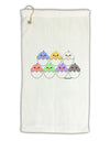 Cute Hatching Chicks Group Micro Terry Gromet Golf Towel 16 x 25 inch by TooLoud-Golf Towel-TooLoud-White-Davson Sales