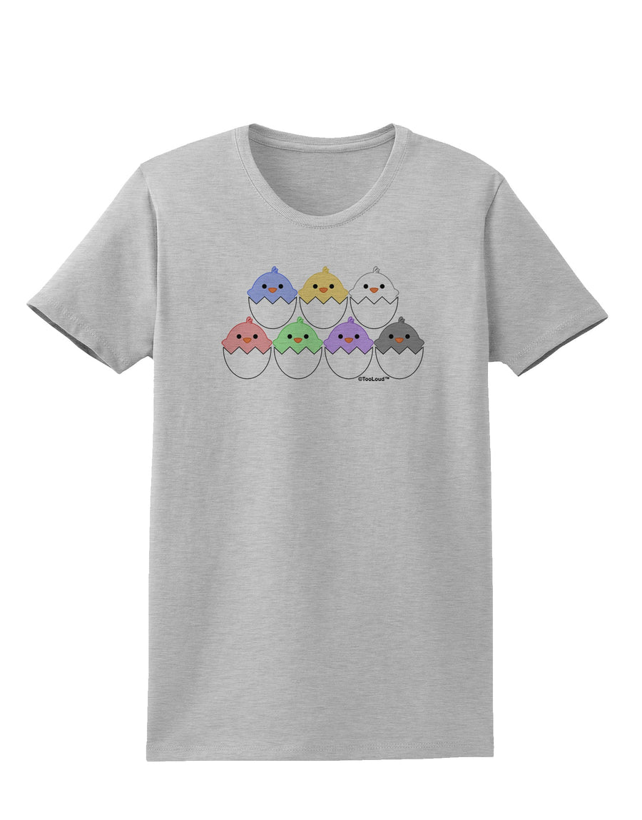 Cute Hatching Chicks Group Womens T-Shirt by TooLoud-Womens T-Shirt-TooLoud-White-X-Small-Davson Sales