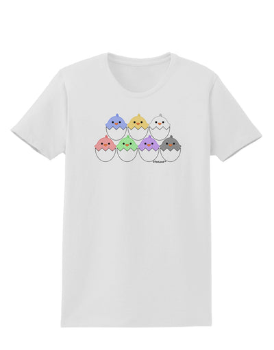 Cute Hatching Chicks Group Womens T-Shirt by TooLoud-Womens T-Shirt-TooLoud-White-X-Small-Davson Sales