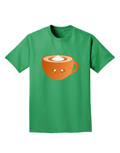 Cute Holiday Drink Pumpkin Spice Latte Adult Dark T-Shirt-Mens T-Shirt-TooLoud-Kelly-Green-Small-Davson Sales