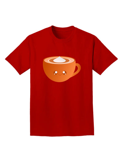 Cute Holiday Drink Pumpkin Spice Latte Adult Dark T-Shirt-Mens T-Shirt-TooLoud-Red-Small-Davson Sales