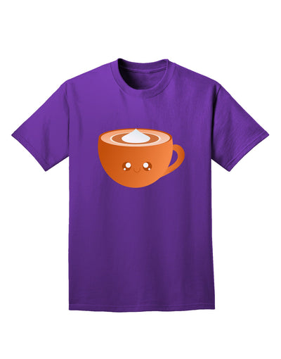 Cute Holiday Drink Pumpkin Spice Latte Adult Dark T-Shirt-Mens T-Shirt-TooLoud-Purple-Small-Davson Sales