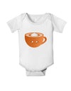 Cute Holiday Drink Pumpkin Spice Latte Baby Romper Bodysuit-Baby Romper-TooLoud-White-06-Months-Davson Sales