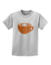 Cute Holiday Drink Pumpkin Spice Latte Childrens T-Shirt-Childrens T-Shirt-TooLoud-AshGray-X-Small-Davson Sales