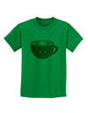 Cute Holiday Drink Pumpkin Spice Latte Childrens T-Shirt-Childrens T-Shirt-TooLoud-Kelly-Green-X-Small-Davson Sales