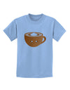 Cute Holiday Drink Pumpkin Spice Latte Childrens T-Shirt-Childrens T-Shirt-TooLoud-Light-Blue-X-Small-Davson Sales