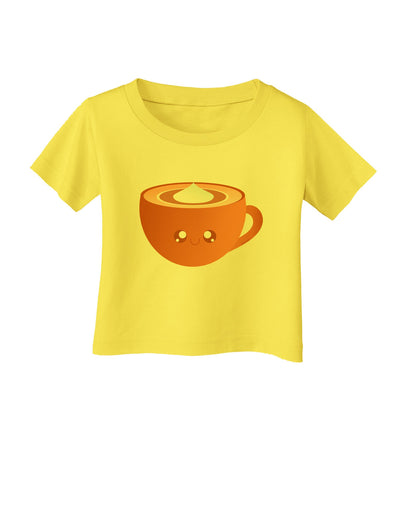 Cute Holiday Drink Pumpkin Spice Latte Infant T-Shirt-Infant T-Shirt-TooLoud-Yellow-06-Months-Davson Sales