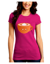 Cute Holiday Drink Pumpkin Spice Latte Juniors Crew Dark T-Shirt-T-Shirts Juniors Tops-TooLoud-Hot-Pink-Juniors Fitted Small-Davson Sales