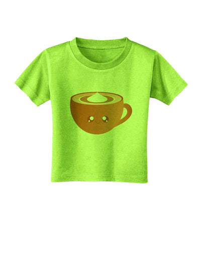 Cute Holiday Drink Pumpkin Spice Latte Toddler T-Shirt-Toddler T-Shirt-TooLoud-Lime-Green-2T-Davson Sales