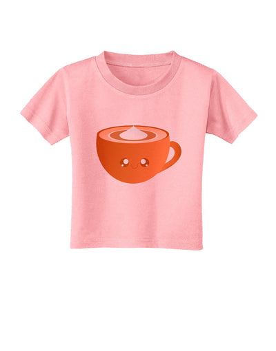 Cute Holiday Drink Pumpkin Spice Latte Toddler T-Shirt-Toddler T-Shirt-TooLoud-Candy-Pink-2T-Davson Sales