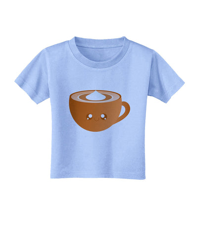 Cute Holiday Drink Pumpkin Spice Latte Toddler T-Shirt-Toddler T-Shirt-TooLoud-Aquatic-Blue-2T-Davson Sales