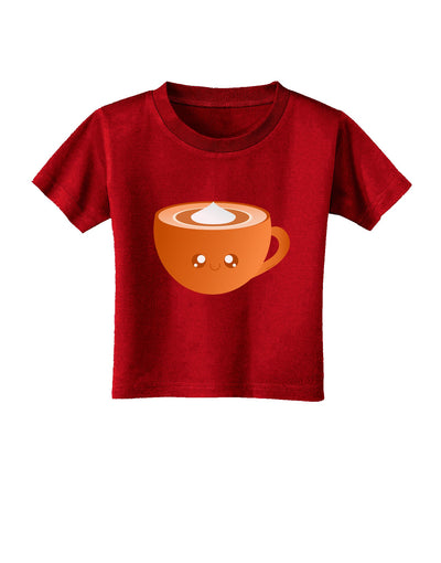 Cute Holiday Drink Pumpkin Spice Latte Toddler T-Shirt Dark-Toddler T-Shirt-TooLoud-Clover-Green-2T-Davson Sales