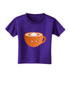 Cute Holiday Drink Pumpkin Spice Latte Toddler T-Shirt Dark-Toddler T-Shirt-TooLoud-Purple-2T-Davson Sales