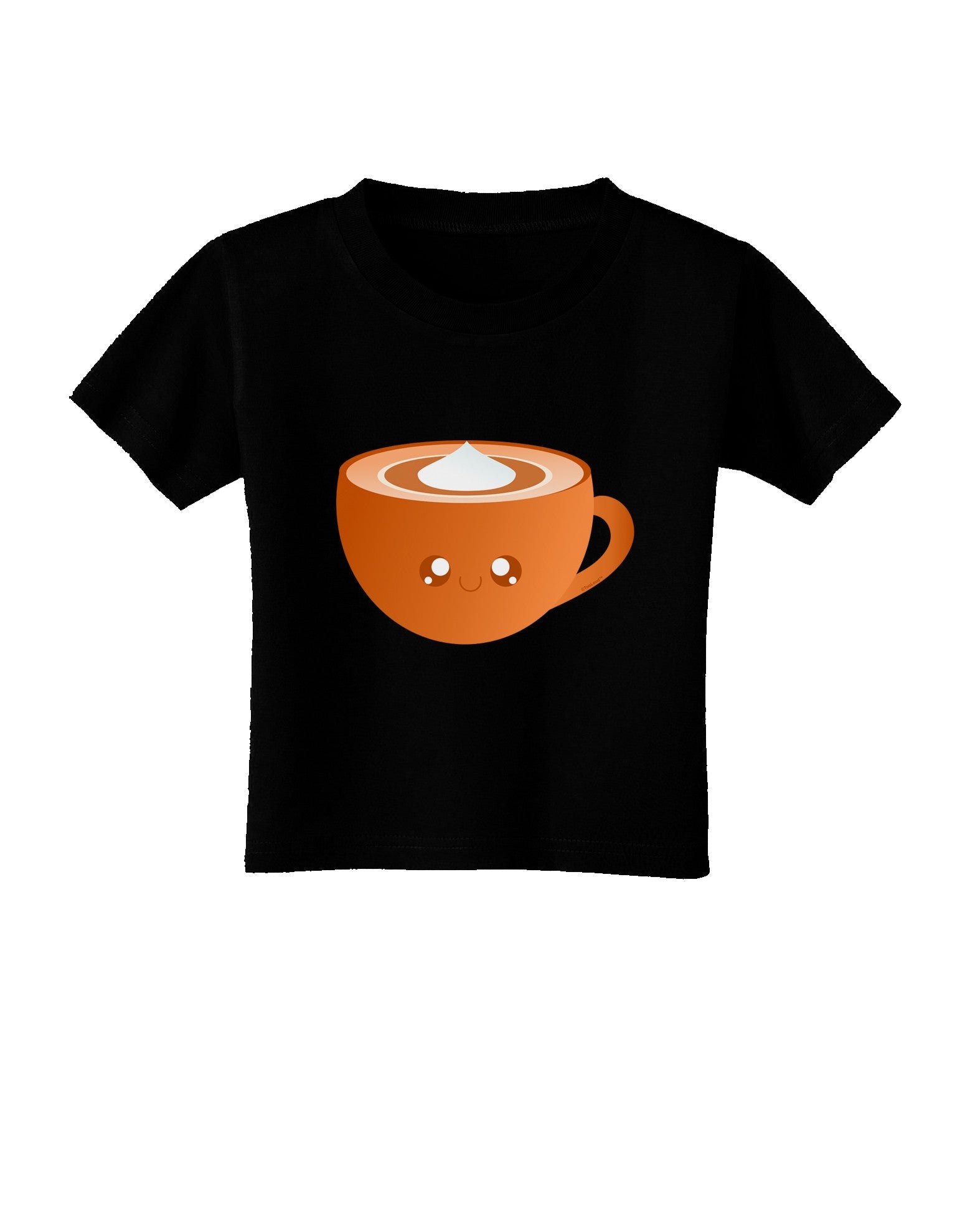 Cute Holiday Drink Pumpkin Spice Latte Toddler T-Shirt Dark-Toddler T-Shirt-TooLoud-Black-2T-Davson Sales
